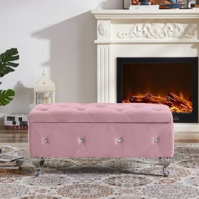 Storage Bench, Flip Top Entryway Bench Seat with Safety Hinge, Storage Chest with Padded Seat, Bed End Stool for Hallway Living Room Bedroom