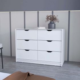Logan White 4-Drawer Dresser