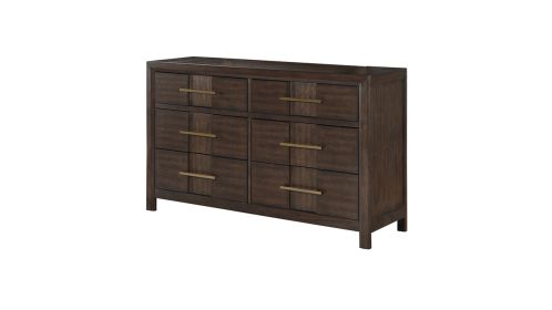 Kenzo Modern Style 6-Drawer Dresser Made with Wood in Walnut