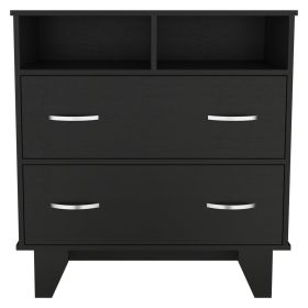 Double Drawer Dresser Arabi, Bedroom, Black