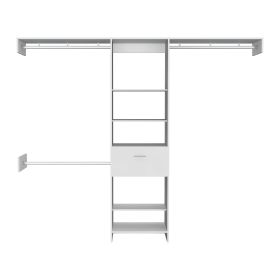 150 Closet System British, Bedroom, Black