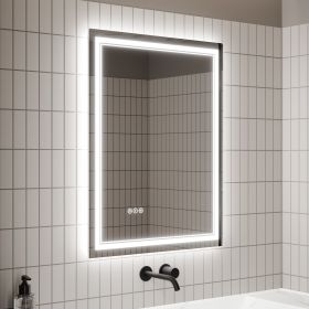 LED Bathroom Mirror, 28x36 inch Bathroom Vanity Mirrors with Lights, Mirrors for Wall with Smart Touch Button, Anti-Fog, Memory Function