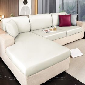 Waterproof technology fabric sofa cover, all inclusive, universal cushion, all season universal seat cushion, leather sofa cover, wholesale of hats (Color: Keyue Beige, size: 2XL+)