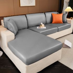 Waterproof technology fabric sofa cover, all inclusive, universal cushion, all season universal seat cushion, leather sofa cover, wholesale of hats (Color: Keyan Grey, size: S)