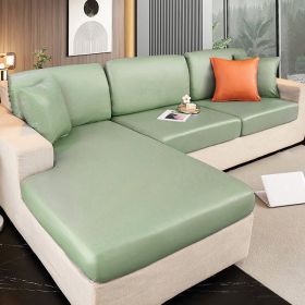 Waterproof technology fabric sofa cover, all inclusive, universal cushion, all season universal seat cushion, leather sofa cover, wholesale of hats (Color: Keyue Light Green, size: 45 * 45cm pillow cover)